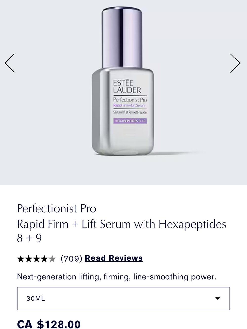 Estée Lauder Perfectionist Pro Rapid Firm + Lift Serum - Silver